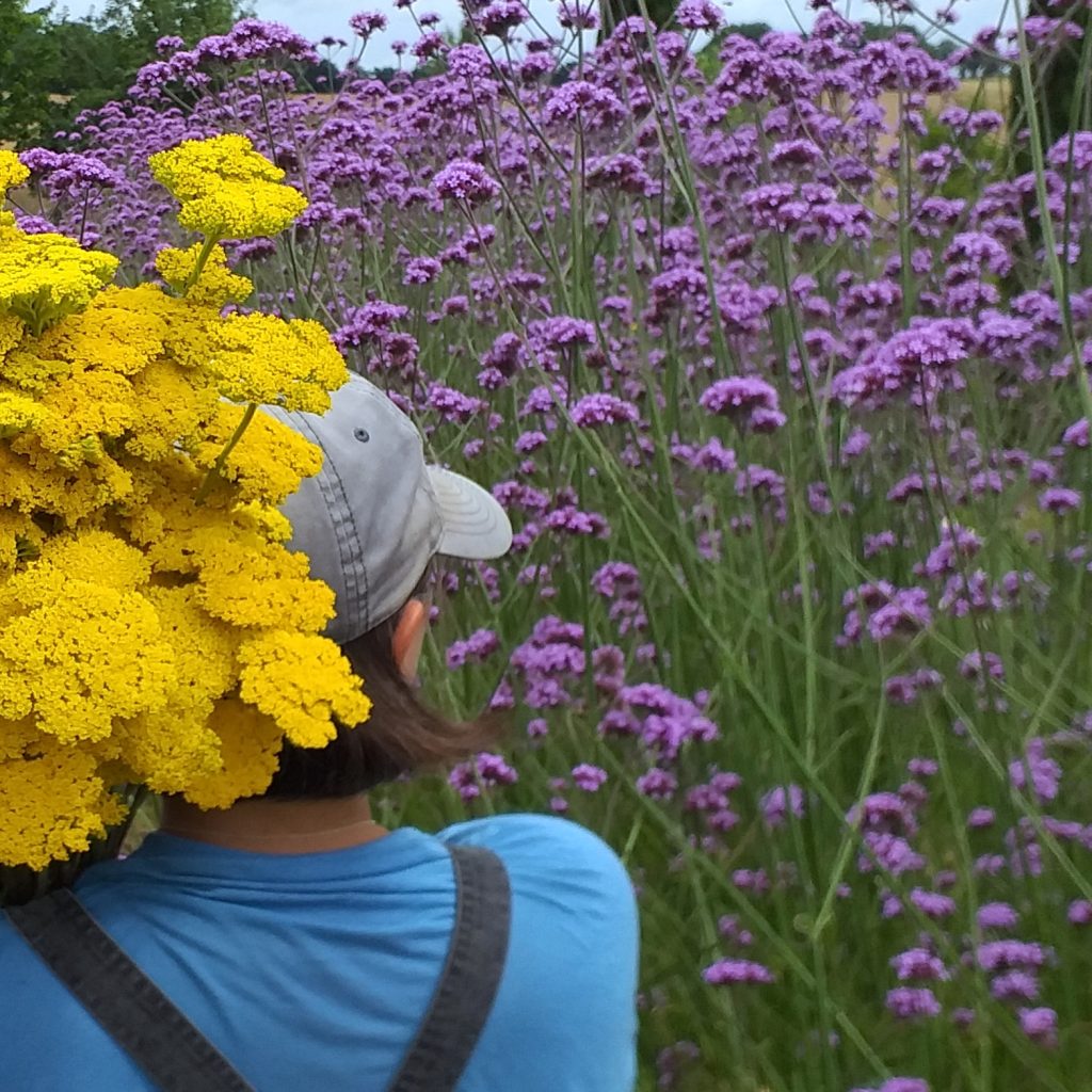 Moi et fleurs